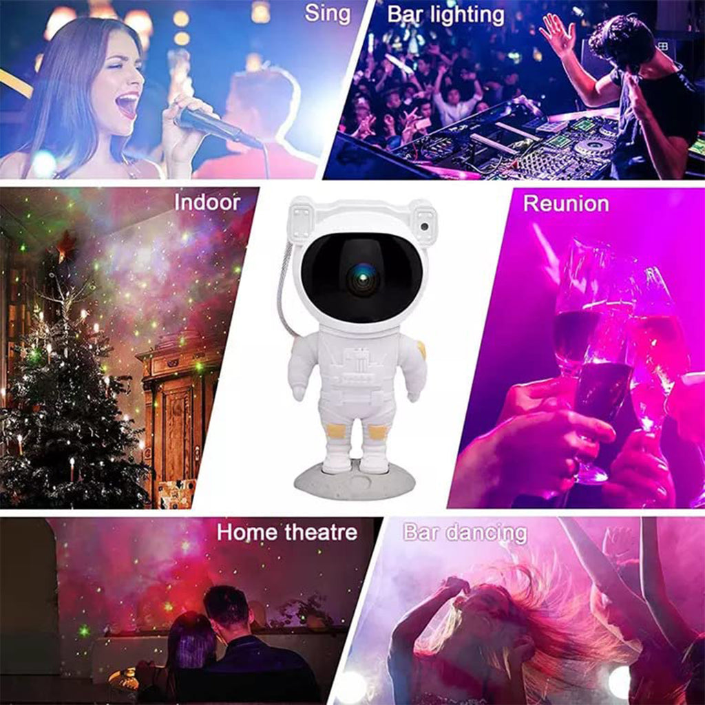 Close-up of Astronaut Galaxy Projector head and design